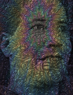 Psychedelic Art - Psychedelic Faces FreemanDan Color