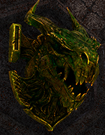 Psychedelic Art - Psymetry Dragon Yellow