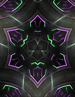 Sacred Geometry Art - Sacred Cube Green